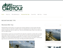 Tablet Screenshot of fourstarbiketour.org